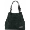 Bőr táska shopper bag Vittoria Gotti palackzöld V80047